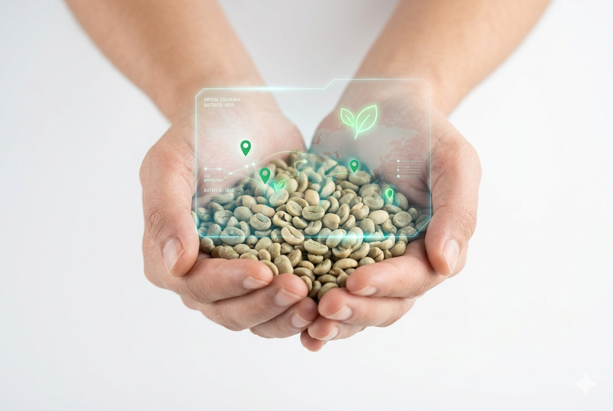 Ψηφιακή απεικόνιση ιχνηλασιμότητας καφέ με γεωεντοπισμό για συμμόρφωση EUDR